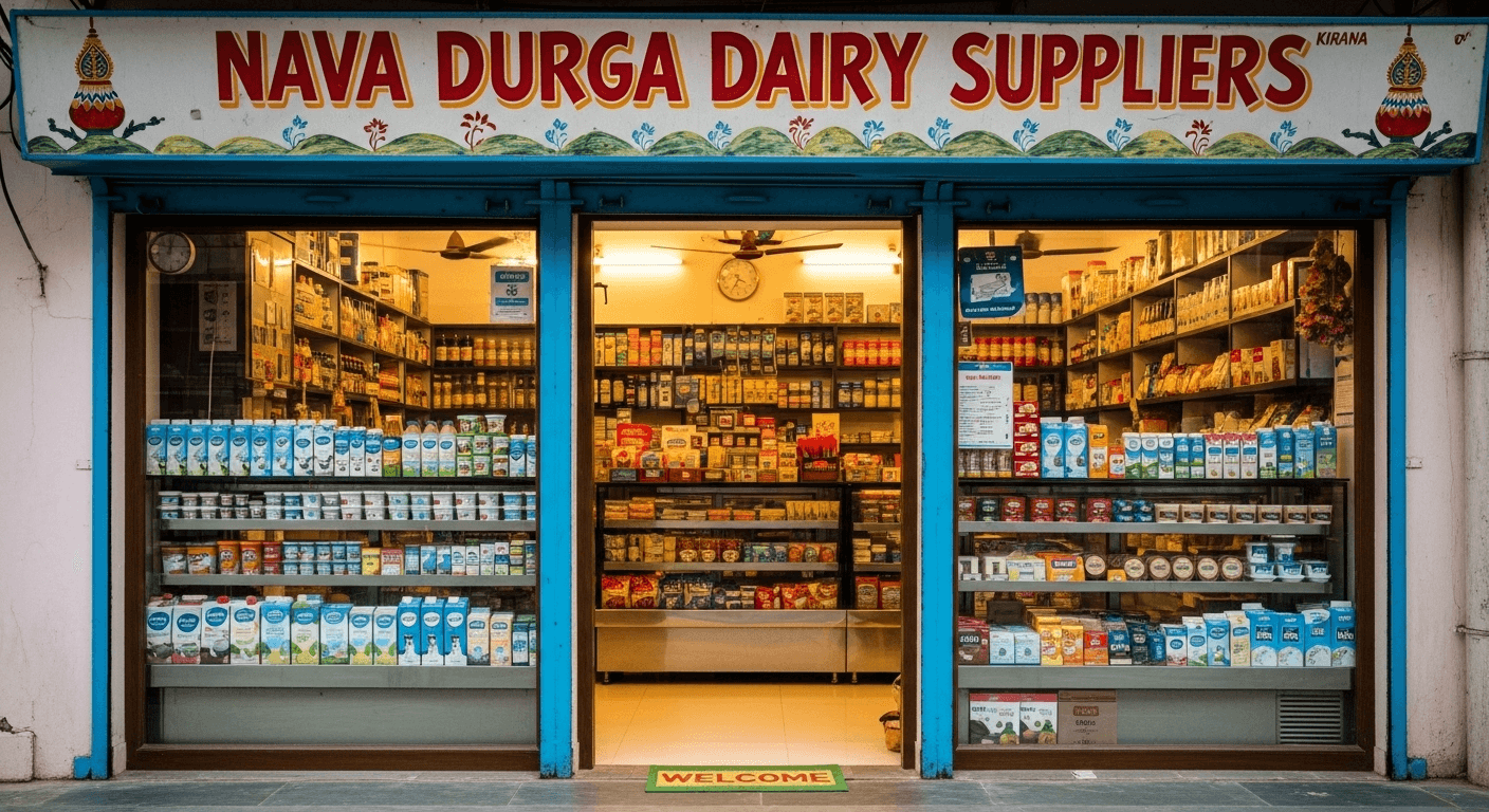 Nava Durga Dairy store front
